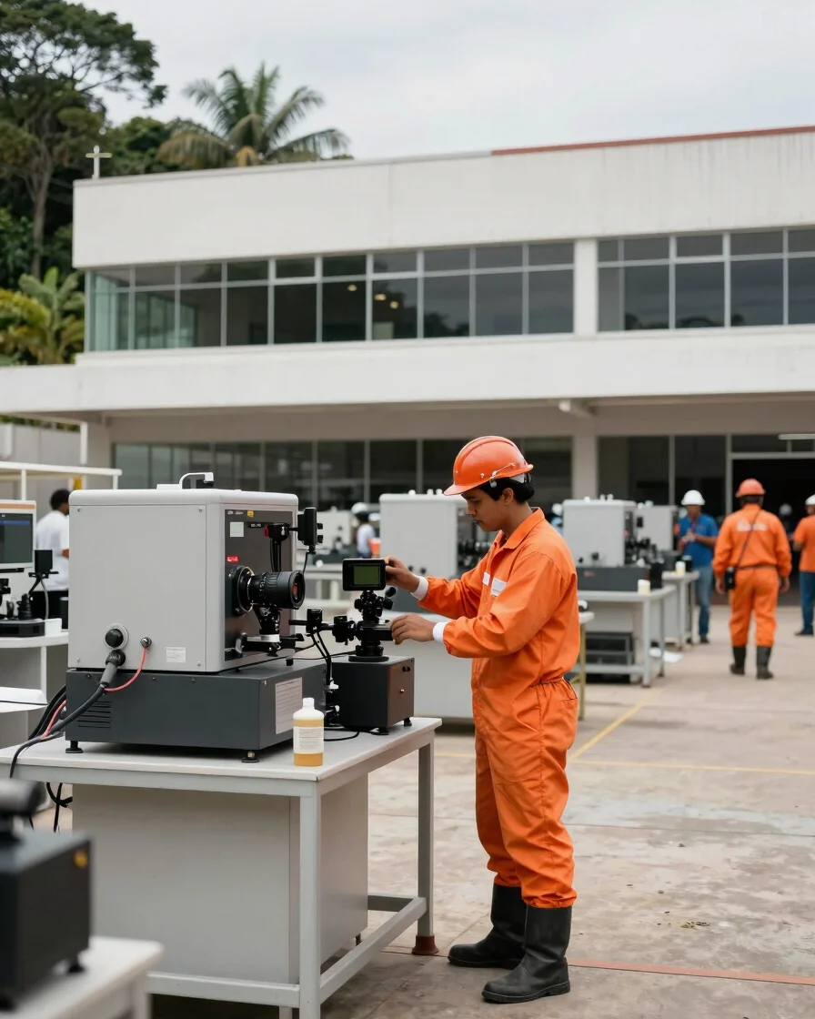 Documentary workplace photography of a Brazilian industrial produ